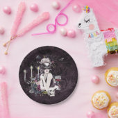 Der Vampir | Moody Gothic Vampy Glam Pale Skin Pappteller (Party)