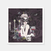 Der Vampir | Moody Gothic Vampy Glam Pale Skin Serviette (Vorderseite)