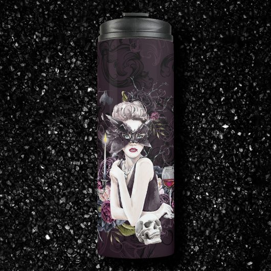 Der Vampir | Moody Gothic Vampy Glam Pale Skin Thermosbecher