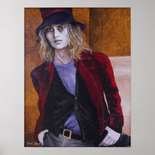 Der Vampir - ursprüngliche Kunst durch Dori Hirsch Poster