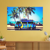 Der Van 1 hat die Canvas umgekippt Leinwanddruck (Insitu (Wohnzimmer))