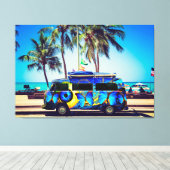 Der Van 1 hat die Canvas umgekippt Leinwanddruck (Insitu (Holzboden))