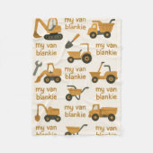 Der Van Blankie für den mühevollen Händler Fleecedecke (Vorderseite)