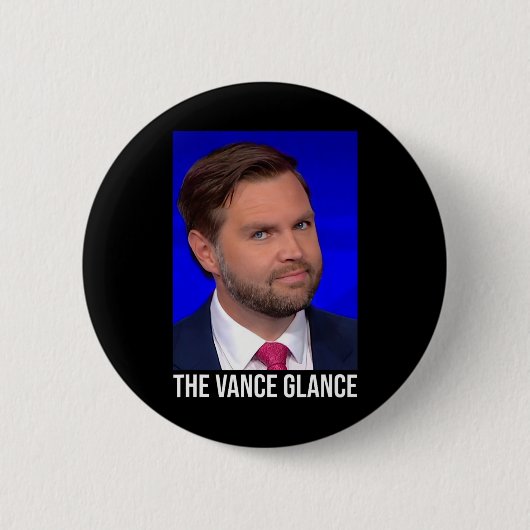 Der Vance-Blick - Lustiger Jd Vance Button (Vorderseite)