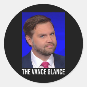 Der Vance-Blick - Lustiger Jd Vance Runder Aufkleber