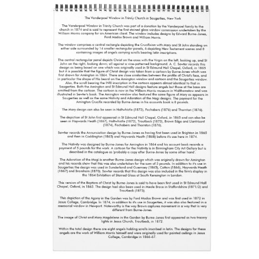 Der Vanderpoel Fenster-Kalender Kalender (Rückseite)