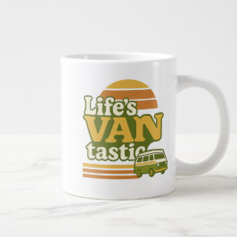 Der VANtastic Retro 70er Van Graphic von Life Jumbo-Tasse