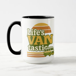 Der VANtastic Retro 70er Van Graphic von Life Tasse