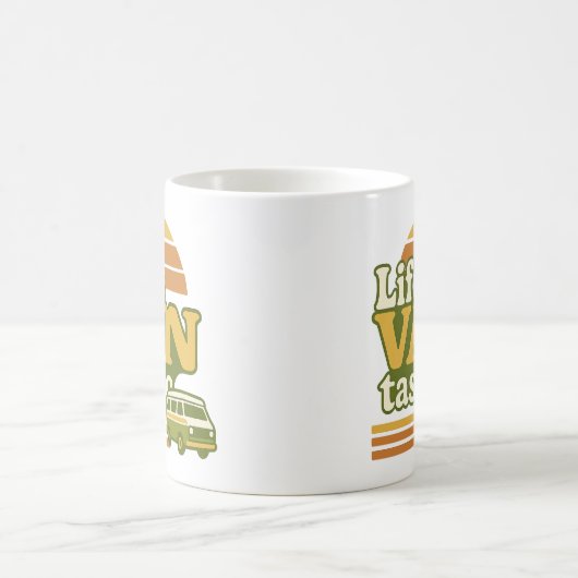 Der VANtastic Retro 70er Van Graphic von Life Verwandlungstasse (Mittel)