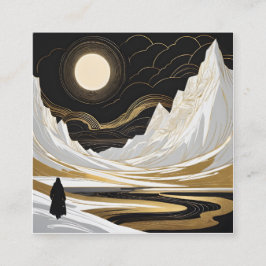 Der Vasnetsov-Stil zeichnet sich durch ein helles Quadratische Visitenkarte