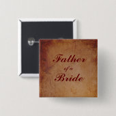 Der Vater-Abzeichen der lodernden roten rustikalen Button (Vorne & Hinten)