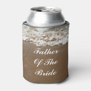 Der Vater der Braut spendet Gastgeschenke Dosenkühler