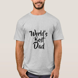 Der Vater-der Welt bestes der Vatertags-Grau T-Shirt