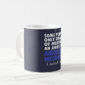 DER VATER DES FLUGZEUGMECHANIKERS KAFFEETASSE (Vorderseite Links)