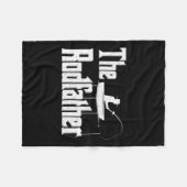 Der Vater des Rodvaters Funny Fishing Fleecedecke (Vorderseite (Horizontal))