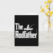 Der Vater des Rodvaters Funny Fishing Karte (Gelbe Blume)