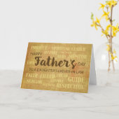 Der Vater des Schwiegers, Vater des religiösen Vat Karte (Gelbe Blume)