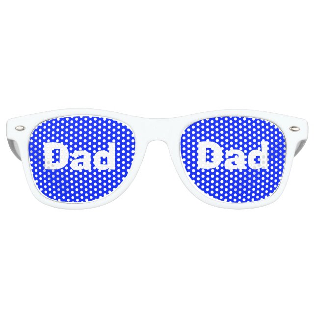 Der Vater des sonnigen Vaters Blue White 4Alan Partybrille (Vorderseite)