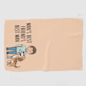 Der Vater des Vaters des besten Freundes des Golfhandtuch (Horizontal)