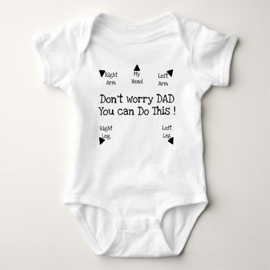 Der Vater Dresser's Guide: New Dads Funny Baby Strampler (Vorderseite)