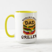 Der Vater-Grillvorrichtung GRILLEN Thema-Geschenk Tasse (Links)
