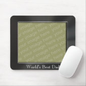 Der Vater-Metallblick-Foto-Rahmen Mousepad der (Mit Mouse)
