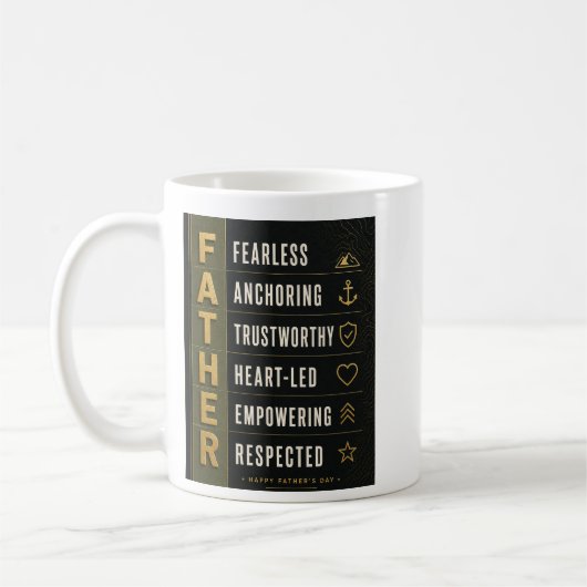 Der Vater Standard (Innen leer) Kaffeetasse (Links)