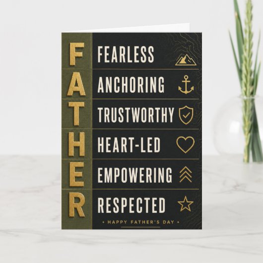 Der Vater Standard (Innen leer) Karte (Vorderseite)