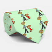 Der Vater-Tochter-Cartoon des besten Vaters Krawatte (Gerollt)