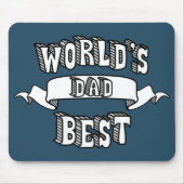 Der Vater-Typografie-Text Mousepad der Welt bester (Vorne)