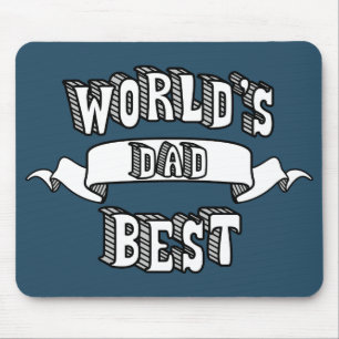 Der Vater-Typografie-Text Mousepad der Welt bester