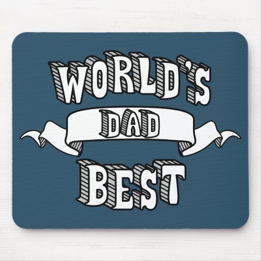 Der Vater-Typografie-Text Mousepad der Welt bester (Vorne)