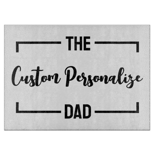 Der Vater Vatertag Geburtstagsvater-Brauch Schneidebrett (Vorderseite)