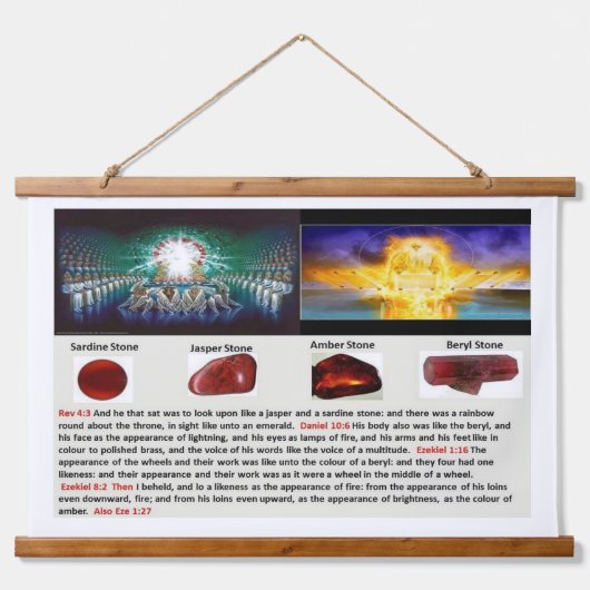 DER VATER VON HEAVEN VISAGE WANDTEPPICH MIT HOLZRAHMEN (Vorne)