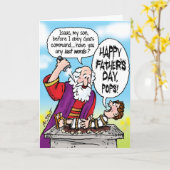 Der Vatertag Abraham- u. Isaac- Karte (Gelbe Blume)