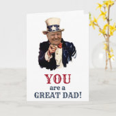 DER VATERTAG DONALD- TRUMP KARTE (Gelbe Blume)