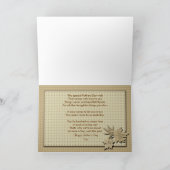 Der Vatertag - für unseren Sohn Karte (Innenseite)