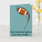 Der Vatertag: Fußball Karte (Gelbe Blume)