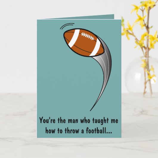 Der Vatertag: Fußball Karte (Gelbe Blume)