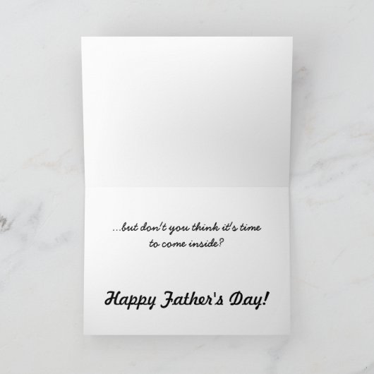 Der Vatertag "GOLF SPIELENDER SÜCHTIGER" Karte (Innenseite)