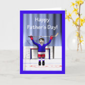 Der Vatertag Hockey-Sieger- Karte (Gelbe Blume)