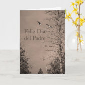 Der Vatertag in der spanischen Karte (Gelbe Blume)