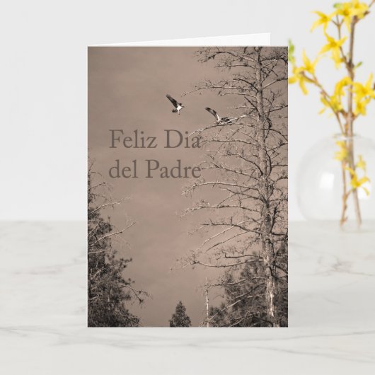 Der Vatertag in der spanischen Karte (Gelbe Blume)