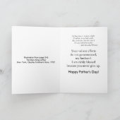 Der "Vatertag" Karte (Innenseite)