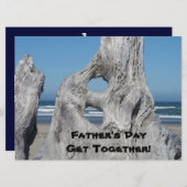 Der Vatertag kommt zusammen! Einladungen! Blauer O Einladung (Vorne/Hinten)