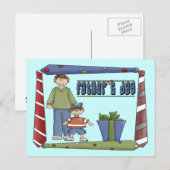 Der Vatertag Postkarte (Vorne/Hinten)