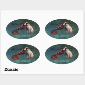 Der Vatertag seines Meisters Ovaler Aufkleber (Blatt)