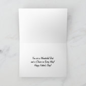 Der Vatertag, Vater, blauer LKW Karte (Innenseite)