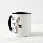 Der Vatertag Vater-Enten-Jagd-Legendecanvasback- Tasse (Vorderseite Links)