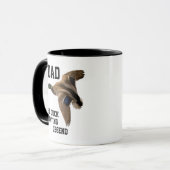 Der Vatertag Vater-Enten-Jagd-Legenden-Stockenten- Tasse (Vorderseite Links)